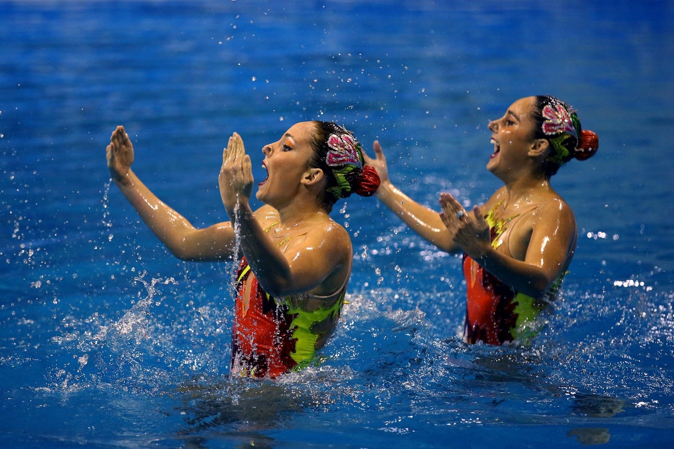 Luisa Borges, Maria Eduarda. Campeonato Sul-Americano Absoluto de Desportos Aquaticos no Complexo Aquatico de Mar del Plata. 10 de outubro de 2014, Mar del Plata, Argentina. Foto: Satiro Sodre/SSPress. 