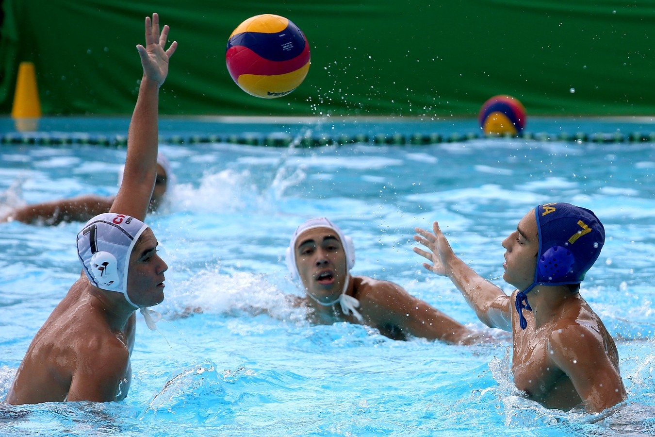 Brasil x Chile. Campeonato Sul-Americano Juvenil de Desportos Aquaticos na Piscinas Hernado Botero Obyrne. 25 de Abril de 2017, Cali, Colombia. Foto: Satiro Sodré/SSPress/CBDA