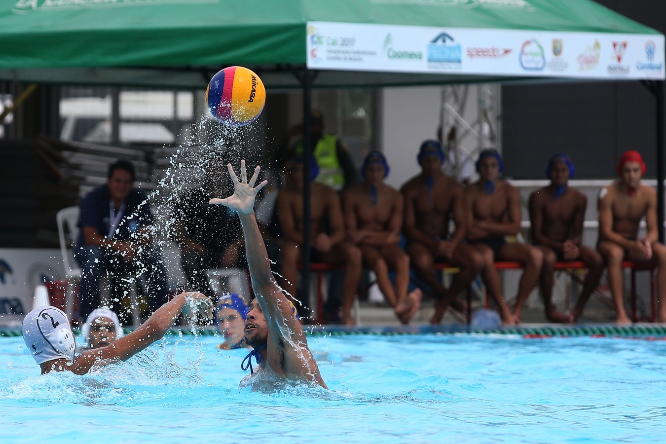 Brasil x Venezuela. Campeonato Sul-Americano Juvenil de Desportos Aquaticos na Piscinas Hernado Botero Obyrne. 26 de Abril de 2017, Cali, Colombia. Foto: Satiro Sodré/SSPress/CBDA