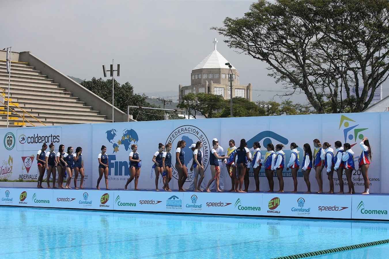 Brasil x Colombia. Campeonato Sul-Americano Juvenil de Desportos Aquaticos na Piscinas Hernado Botero Obyrne. 25 de Abril de 2017, Cali, Colombia. Foto: Satiro Sodré/SSPress/CBDA