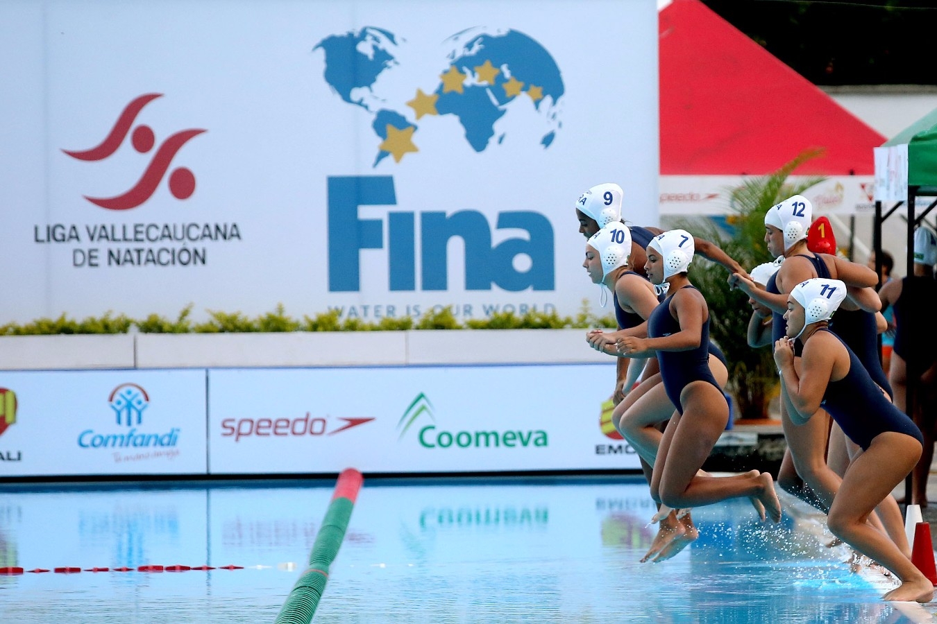 Brasil x Venezuela. Campeonato Sul-Americano Juvenil de Desportos Aquaticos na Piscinas Hernado Botero Obyrne. 26 de Abril de 2017, Cali, Colombia. Foto: Satiro Sodré/SSPress/CBDA