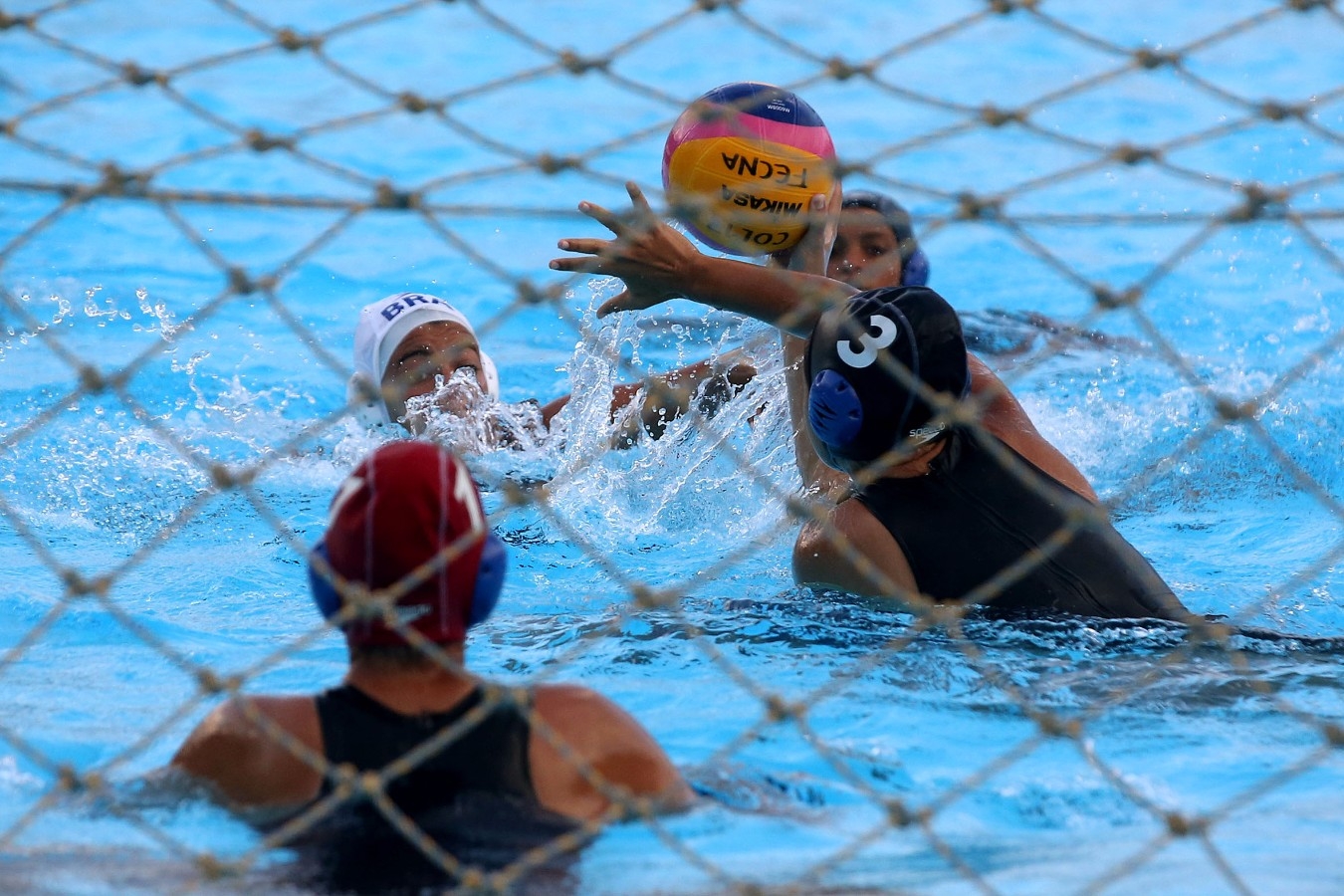 Brasil x Venezuela. Campeonato Sul-Americano Juvenil de Desportos Aquaticos na Piscinas Hernado Botero Obyrne. 26 de Abril de 2017, Cali, Colombia. Foto: Satiro Sodré/SSPress/CBDA