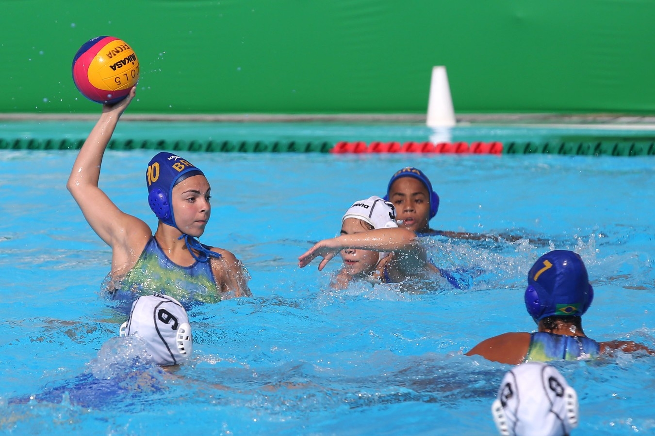 Brasil x Argentina. Campeonato Sul-Americano Juvenil de Desportos Aquaticos na Piscinas Hernado Botero Obyrne. 27 de Abril de 2017, Cali, Colombia. Foto: Satiro Sodré/SSPress/CBDA