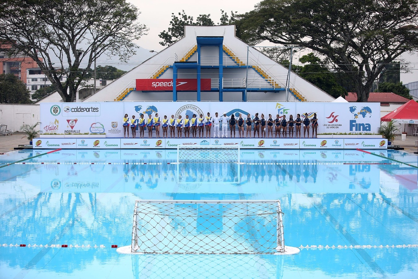 Brasil x Colombia. Campeonato Sul-Americano Juvenil de Desportos Aquaticos na Piscinas Hernado Botero Obyrne. 28 de Abril de 2017, Cali, Colombia. Foto: Satiro Sodré/SSPress/CBDA