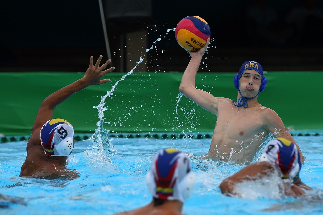 Brasil x Colombia. Campeonato Sul-Americano Juvenil de Desportos Aquaticos na Piscinas Hernado Botero Obyrne. 29 de Abril de 2017, Cali, Colombia. Foto: Satiro Sodré/SSPress/CBDA