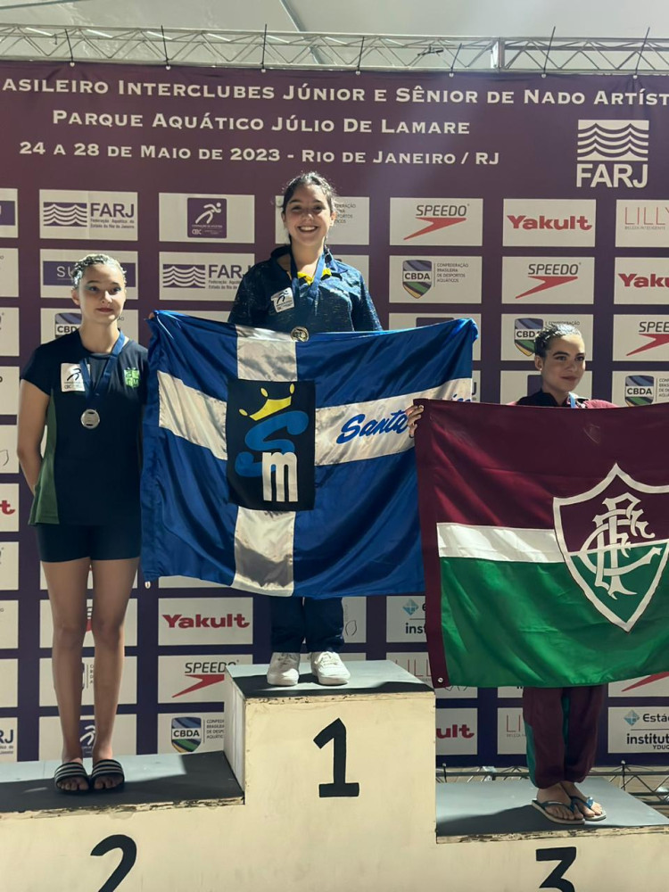 Marina Lledo e Sophia Ozima brilham com medalhas no Campeonato Brasileiro Júnior de Nado Artístico