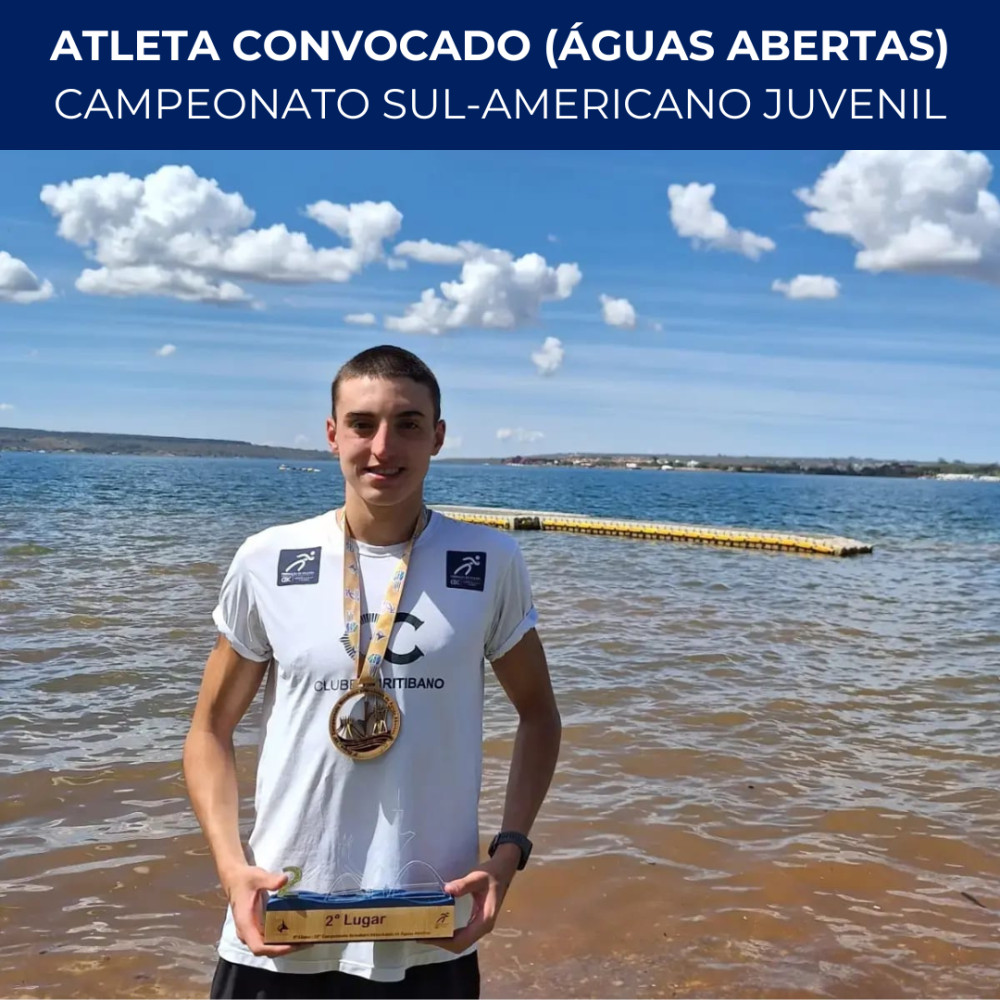 Atleta paranaense é convocado para o Campeonato Sul-americano Juvenil de Águas Abertas